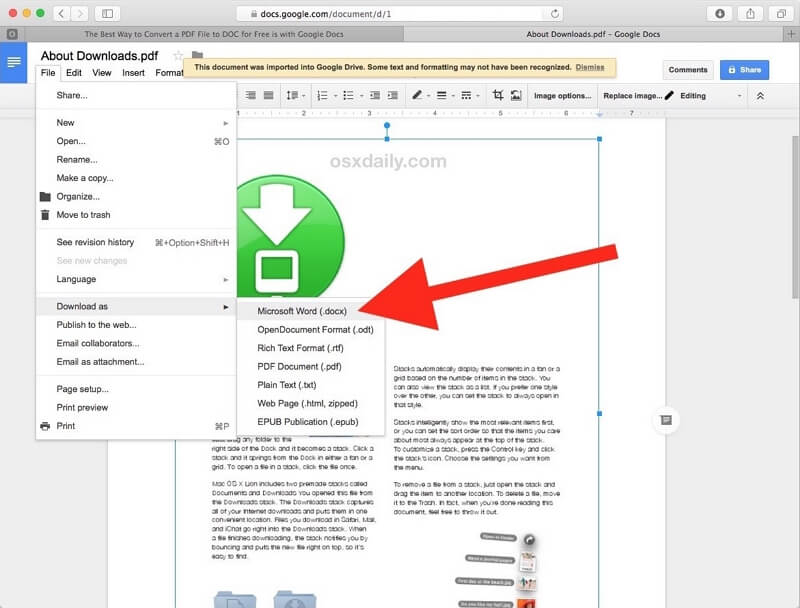 free pdf to word converter download for mac